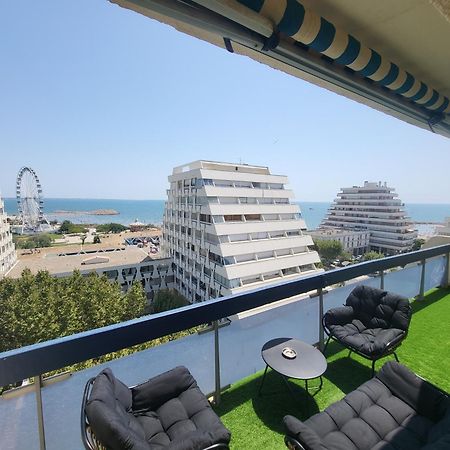 Appartement Lumineux Avec Vue Sur Mer A 50 M De La Plage Et Du Centre 라그랑모트 외부 사진