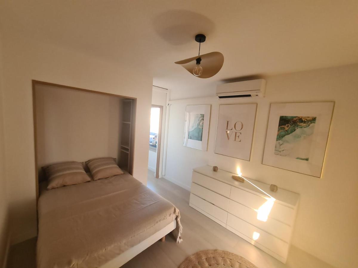 Appartement Lumineux Avec Vue Sur Mer A 50 M De La Plage Et Du Centre 라그랑모트 외부 사진